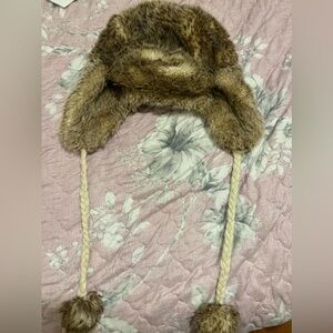 American eagle fur hat